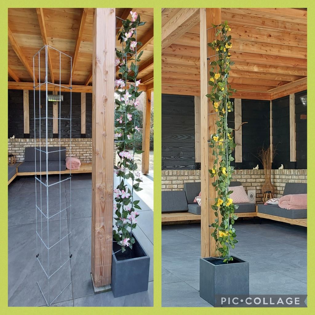 Vergroen jouw leefomgeving - Rekken tegen palen en balken, Tuin en Terras, Ophalen of Verzenden, Nieuw, 250 cm of meer, Balken