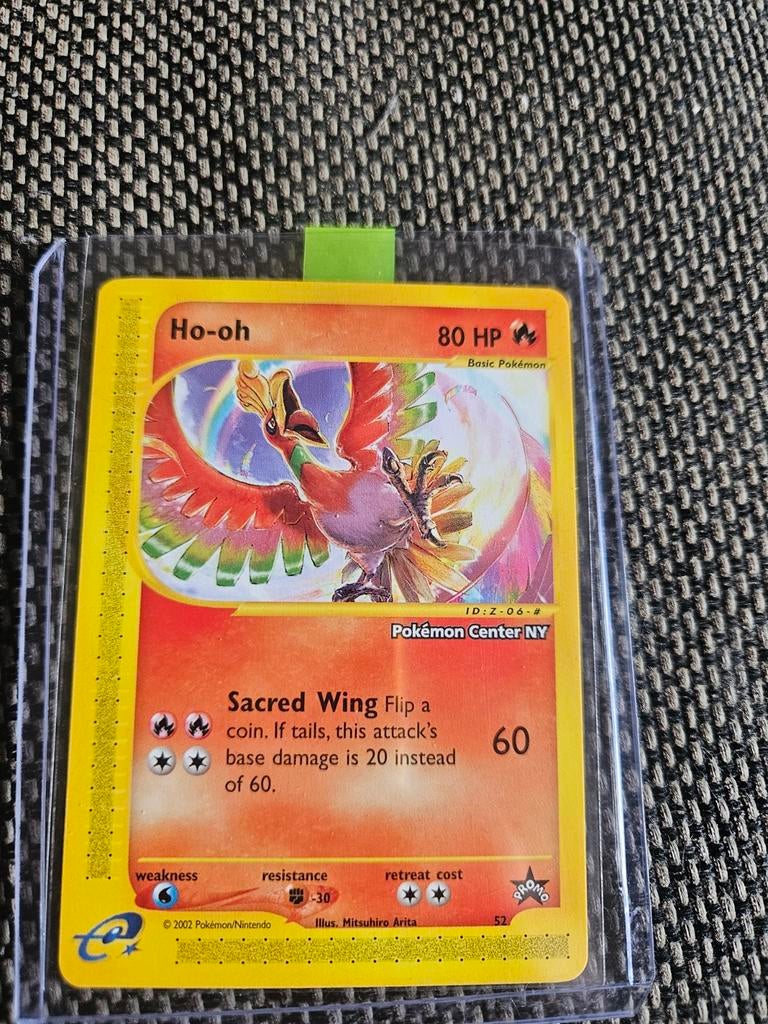 Pokemon ho-oh blackstar promo nr 52 +nr 51 rapidash + pokest, Ophalen of Verzenden, Zo goed als nieuw