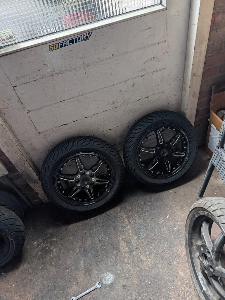 12" Vespa gts velgenset dd, Fietsen en Brommers, Brommeronderdelen | Scooters, Ophalen, Nieuw, Frame, Vespa