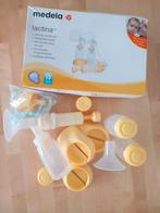 Handkolf Medela met flesjes, Ophalen, Gebruikt, Borstkolf