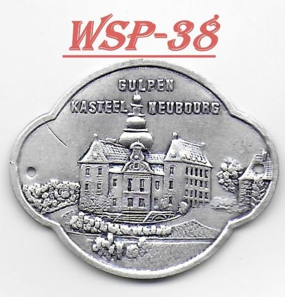 WSP-38 wandelstokplaatje: Gulpen -- Kasteel Neubourg, Verzamelen, Ophalen of Verzenden, Zo goed als nieuw