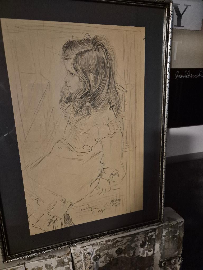 JAN TOOROP CAROLIENTJE 6 JAAR OUD 1905, Ophalen of Verzenden