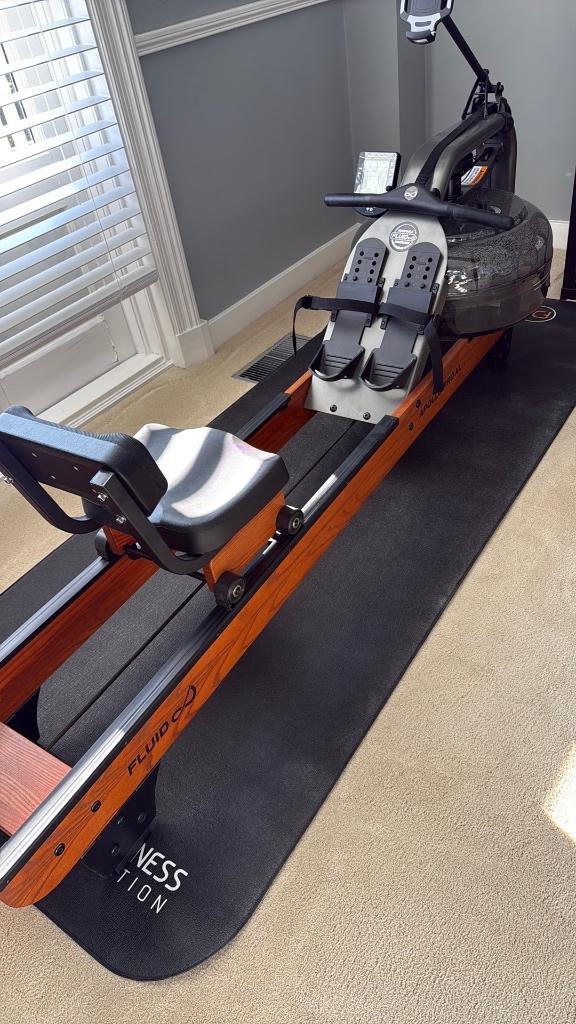 Roeimachine Fluid Rower Apollo Pro XL nieuwprijs € 2.196,---, Sport en Fitness, Fitnessapparatuur, Gebruikt, Roeitrainer, Overige materialen