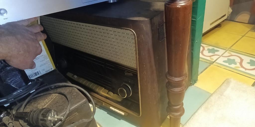 Gratez Symphonia Buizenradio - Vintage Radio uit 1957, Ophalen of Verzenden, Gebruikt, Radio