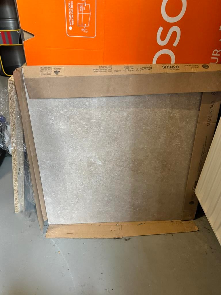 GRATIS 1 vloertegel 60x60, Ophalen, Nieuw, Minder dan 5 m², Vloertegels
