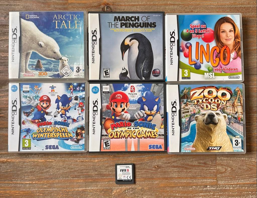Nintendo DS Games: Mario & Sonic, Lingo, Zoo Tycoon, FIFA 11, Spelcomputers en Games, Games | Nintendo DS, Ophalen, Online, Gebruikt
