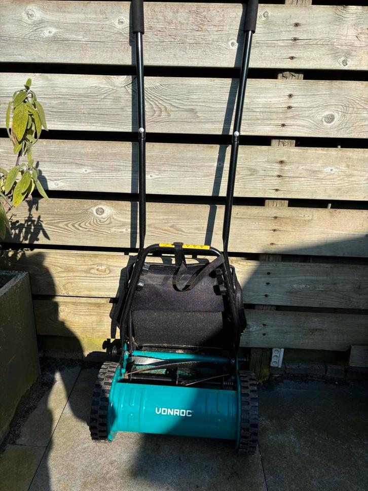 Handgrasmaaier - Slechts 3x gebruikt!, Tuin en Terras, Grasmaaiers, Zo goed als nieuw, Handgrasmaaier, 30 t/m 39 cm, Kooimesmaaier