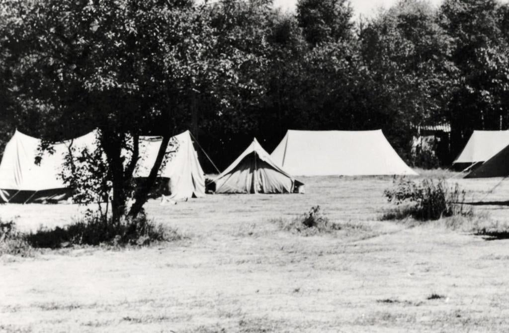 939492 Schaarsbergen Camping Schaersbergen 1959 zegel afgew, Ophalen of Verzenden, 1940 tot 1960, Gelopen, Limburg