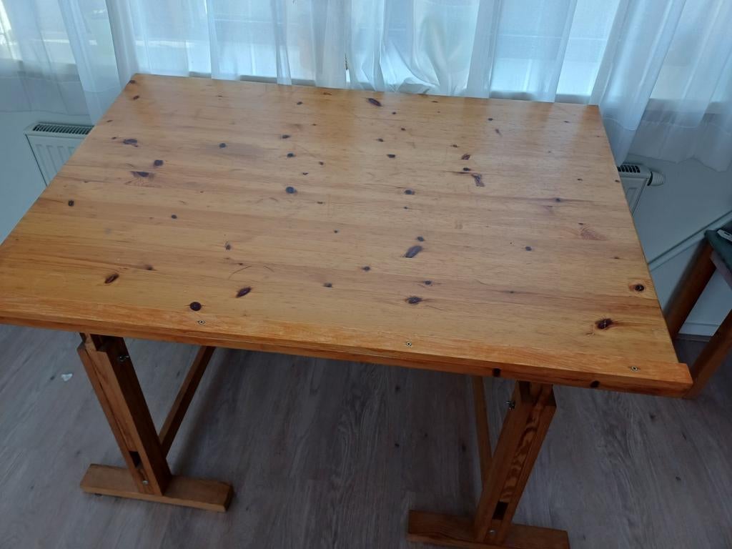 Houten tekentafel - Verstelbaar en Stevig, Ophalen, Gebruikt, Minder dan 130 cm