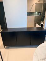 Mooie zwarte grenen dressoirkast - 180cm breed, Huis en Inrichting, Kasten | Dressoirs, Ophalen, 150 tot 200 cm, Zo goed als nieuw