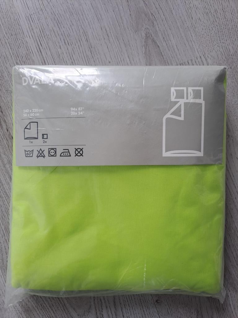 Nieuw in verpakking appeltjes groen dekbed overtrek 240x220, Dekbedovertrek, Ophalen of Verzenden, Groen, Nieuw