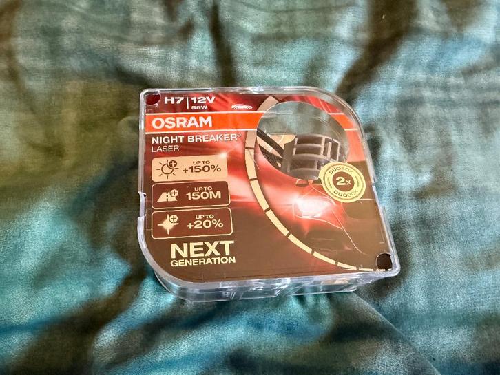 Osram H7 LED koplamp set – Night Breaker – mist adapterring, Auto-onderdelen, Verlichting, Gebruikt, Ophalen of Verzenden