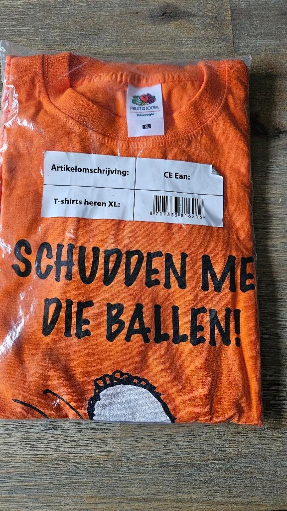 Voetbalshirt Oranje Nederland, fun shirt heren XL, Sport en Fitness, Voetbal, Maat XL, Ophalen of Verzenden, Nieuw, Shirt