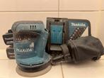 Makita DBO180 Handpalm Schuurmachine 18V LTX 2 Accu's Lader, Ophalen of Verzenden, Gebruikt, Minder dan 600 watt, Vlakschuurmachine