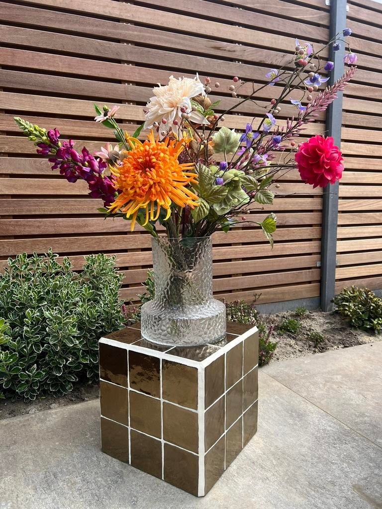 Unieke bijzettafel, Ophalen, Minder dan 45 cm, Minder dan 55 cm, Vierkant