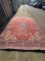 Groot Perzisch Tapijt - Rood met Blauw Patroon, Ophalen, Gebruikt, 200 cm of meer, Rechthoekig