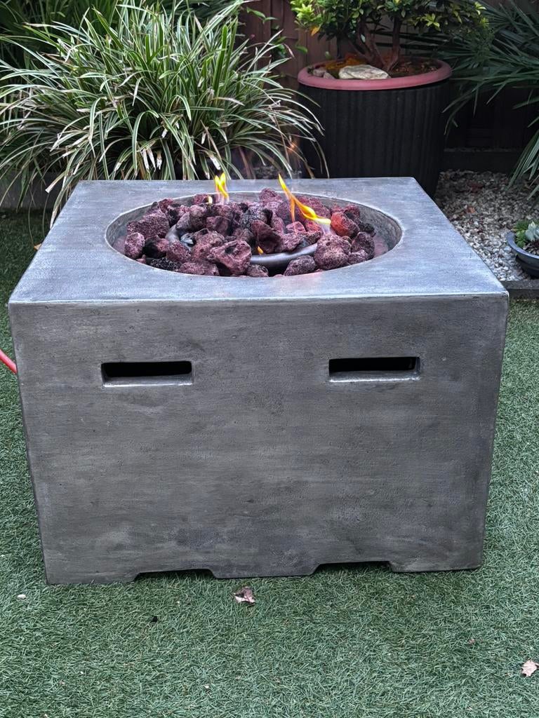 Happy Cocooning vuurtafel 60 x 60 cm, Tuin en Terras, Vuurtafels, Ophalen, Zo goed als nieuw