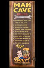 Mancave wanddecoratie met humoristische regels, Ophalen of Verzenden, Nieuw