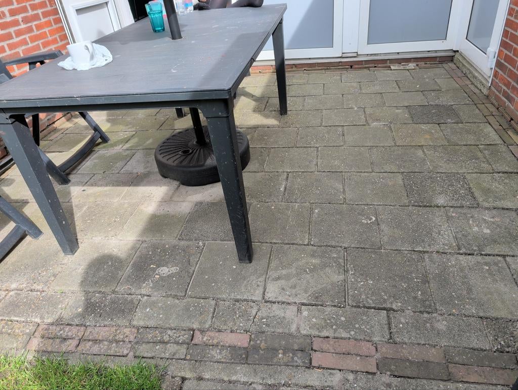 30x30 90 stuks gratis betontegels, Ophalen, Gebruikt, Rechthoekig, Hout