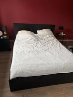 MALM 160x200cm zwart - met 4 bedlades, Huis en Inrichting, Slaapkamer | Bedden, Ophalen, Gebruikt, Zwart, Tweepersoons
