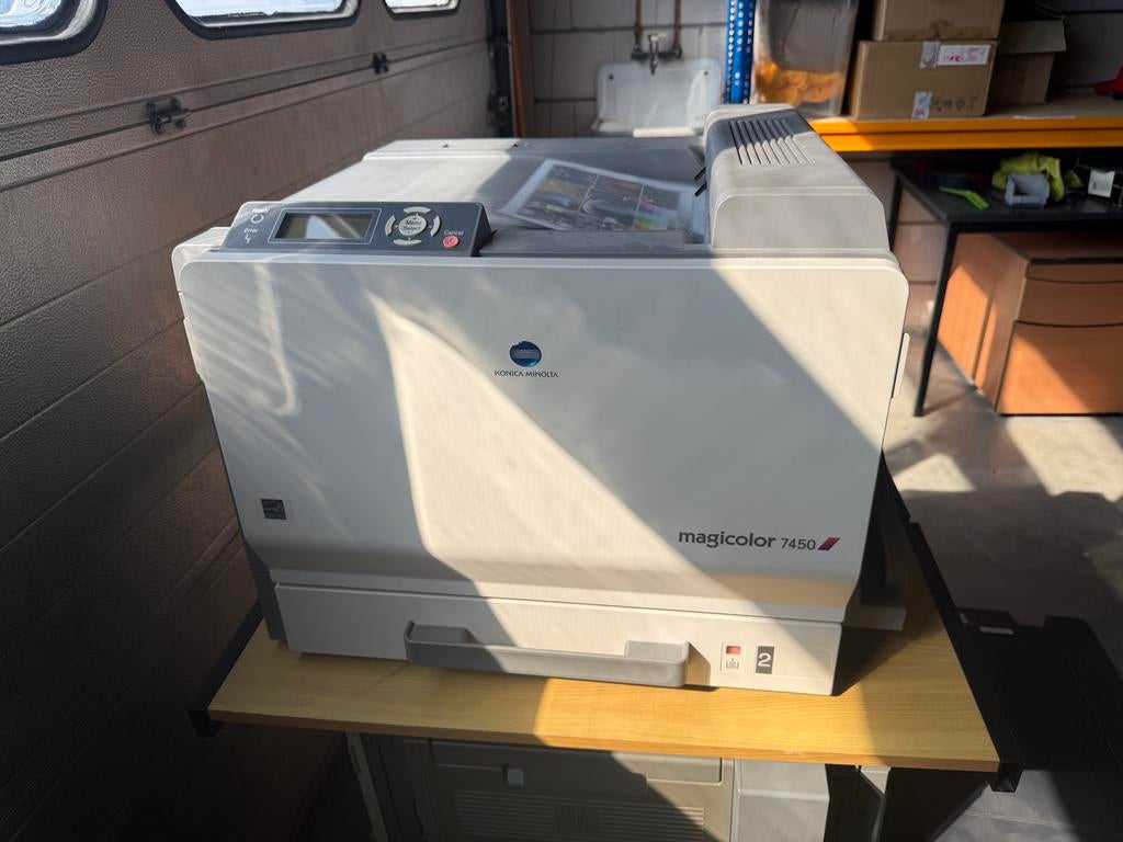 2x Professionele A3 Laserprinter Konica Minolta 7450, Computers en Software, Printers, Gebruikt, Printer, Laserprinter, Kleur printen