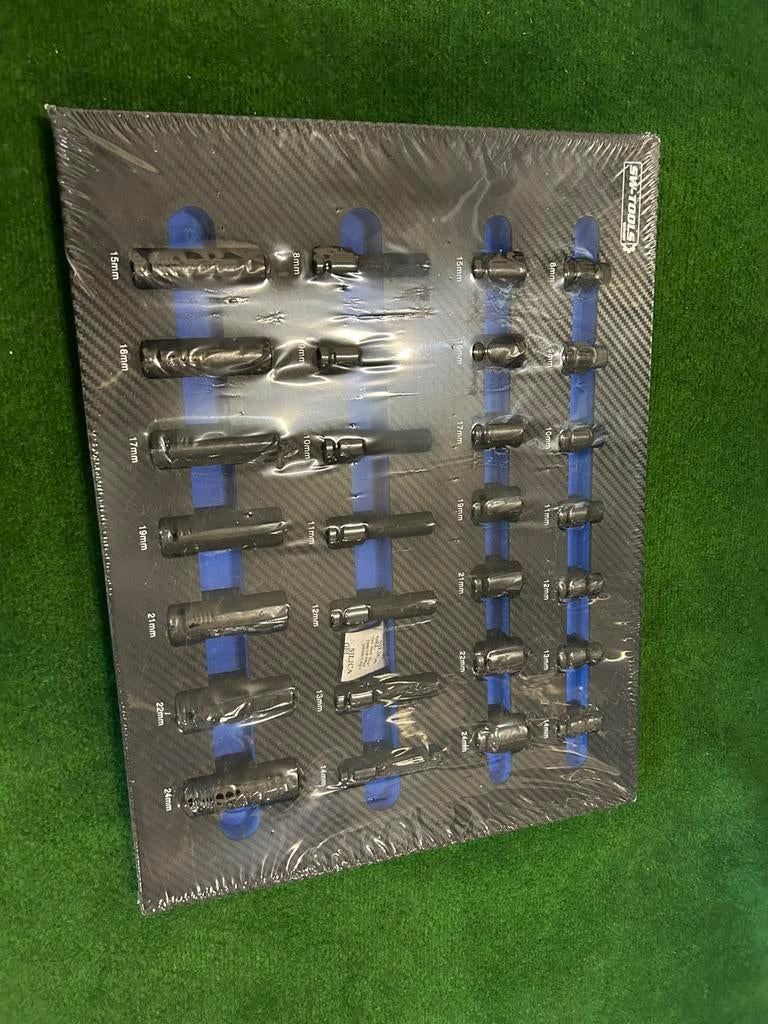 Nieuwe 28-delige krachtdoppen set in soft foam inleg, Ophalen, Nieuw, Ws, Ws