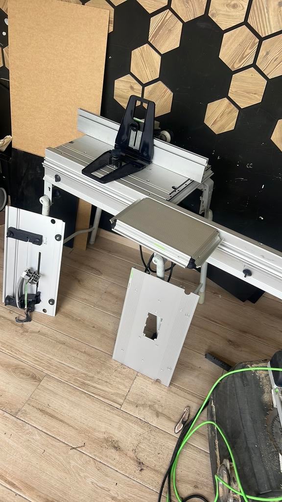 Festool cms set!!! Z.g.a.n en complete, Ophalen of Verzenden, Zo goed als nieuw, Elektrisch, Bovenfrees