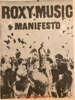 Paginagrote A3 advertentie ROXY MUSIC Manifesto release, Ophalen of Verzenden
