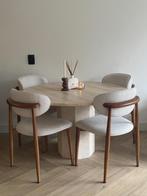 Japandi stoelen 4 stuks., Huis en Inrichting, Stoelen, Overige materialen, Bruin, Ophalen of Verzenden, Zo goed als nieuw