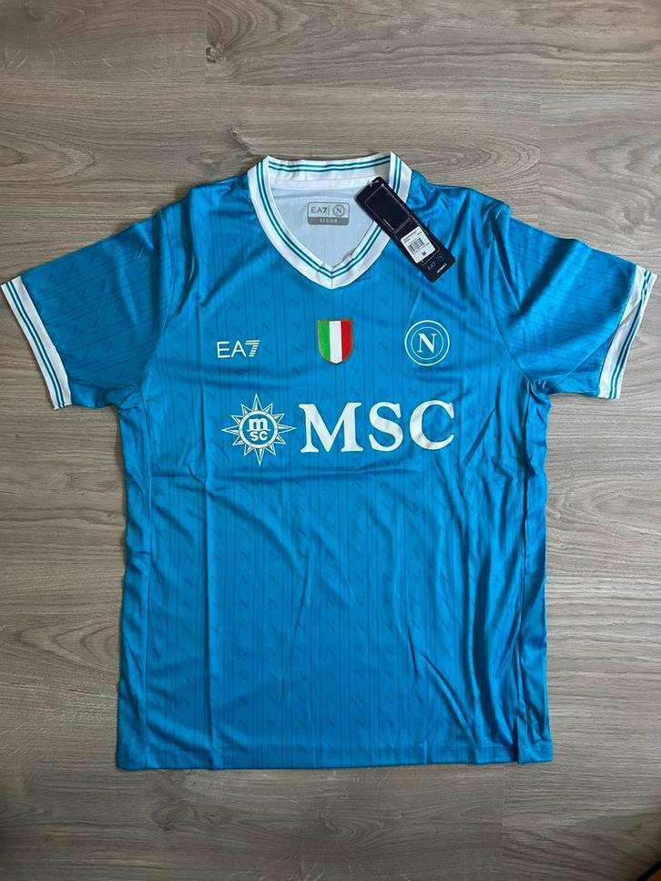 SC Napoli thuisshirt 2025-2026, maat M, Kleding | Heren, Sportkleding, Nieuw, Voetbal, Maat 48/50 (M), Blauw, Ophalen of Verzenden