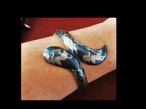 Bijzonder Zilveren Armband met Slang Design!, Sieraden, Tassen en Uiterlijk, Antieke sieraden, Armband, Zilver, Verzenden