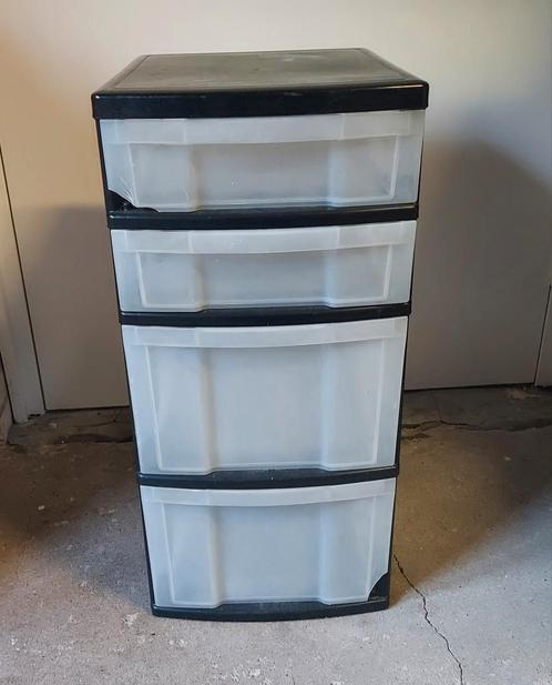 Zwarte ladekast Iris Ohyama, Huis en Inrichting, Kasten | Ladekasten, Gebruikt, Minder dan 100 cm, Minder dan 50 cm, 25 tot 50 cm