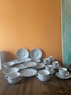 22 st servies original Blauw Saks Jager Eiserberg kahla, Huis en Inrichting, Keuken | Servies, Ophalen, Gebruikt, Overige stijlen