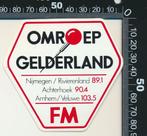 Sticker: Omroep Gelderland - Nijmegen - Rivierenland, Verzenden, Zo goed als nieuw, Film, Tv of Omroep