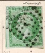 Yv. 12 Postzegel Frankrijk: Napoleon III 1854 [gestempeld]., Verzenden, Gestempeld