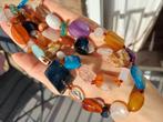 Vanoli lange collier ketting met agaat en halfedelstenen, Sieraden, Tassen en Uiterlijk, Kettingen, Daiva1973@hotmail.com, Vanoli
