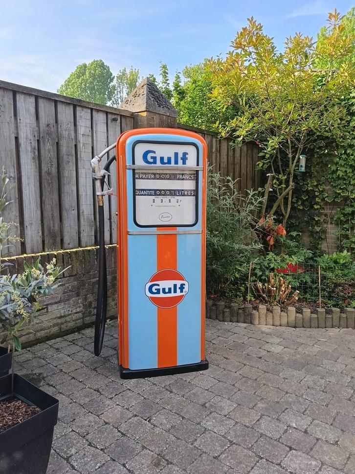 Mooie Gulf benzinepomp 160cm uit 1959, mooi gerestaureerd., Verzamelen, Automaten | Overige, Gebruikt, Ophalen