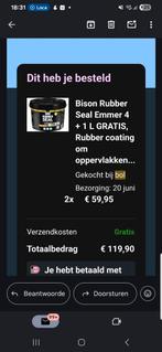 Rubber Seal. Bison Rubber coating.  1 emmer. 5 liter, Doe-het-zelf en Verbouw, Ophalen, Nieuw, Overige materialen