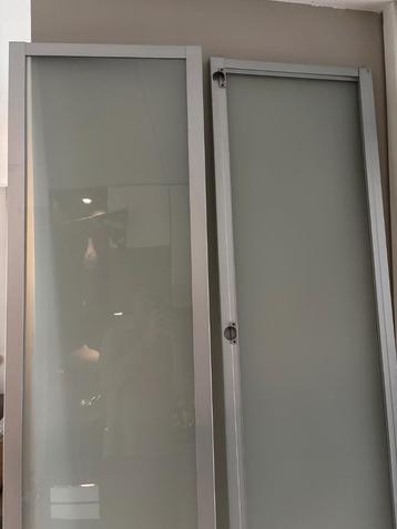 gratis 2x Aluminium / glas pax deuren ikea 230x50cm