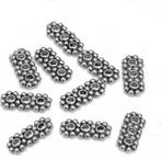 30 stuks Zilver Metalen Daisy 3 gaats Kralen Verdeler Spacer, Ophalen of Verzenden, Nieuw, Kraal
