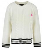 Gebreide US Polo Assn. trui vanilla maat 116 *NIEUW*, US Polo Assn., Meisje, Trui of Vest, Nieuw