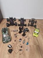 Partij rc auto's + extra's, Overige merken, Gebruikt, Auto, 1:32 tot 1:50