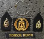 Baretembleem Technische Troepen 8, Verzamelen, Verzenden, Landmacht, Nederland, Embleem of Badge