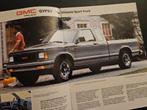 Brochure GMC S-15 Pickups 1987 USA, Ophalen of Verzenden, Zo goed als nieuw, Overige merken