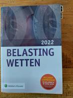 Belastingwetten 2022 
ISBN: 9789013166620 NIEUWSTAAT, Zo goed als nieuw, Wolters Kluwer, Beta, HBO
