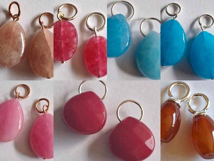 Prachtige edel -agaat- stenen hangers per set voor 1 euro C, Hobby en Vrije tijd, Kralen en Sieraden maken, Nieuw, Hanger, Verzenden
