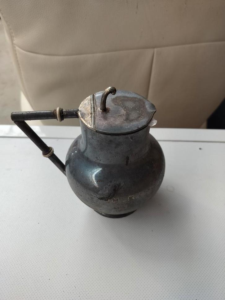 Oud Tinnen Kannetje - Vintage Decoratie, Antiek en Kunst, Antiek | Tin, Ophalen
