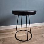 Dutchbone Karton S Krukje - Zwart Metaal & Hout, Ophalen, Zo goed als nieuw, Industrieel