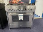 Boretti gasfornuis 90cm rvs CRG916IX Carrara, 60 cm of meer, Nieuw, Ophalen of Verzenden, Energieklasse A of zuiniger