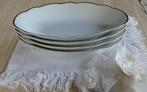Nog 2 ovale wit porseleinen schaaltjes met gouden randjes, Huis en Inrichting, Keuken | Servies, Gebruikt, -, -, Ophalen of Verzenden